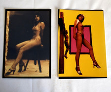 LOT DE 2 PHOTOGRAPHIES ARGENTIQUES EROTISME FEMME NUE 15 x 10 cm EROTICA VINTAGE
