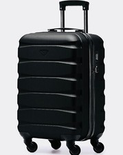 Valise cabine NOIRE ❤️ Flight Knight - 55x35x25 cm - Rigide 4 roues - TSA