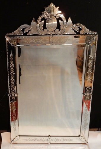 1900 miroir vénitien à - miroir,