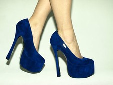 Talons Hauts 20Cm En Daim Synthétique 37 38 39 40 41 42 43 44 45 46 47 Bolingier