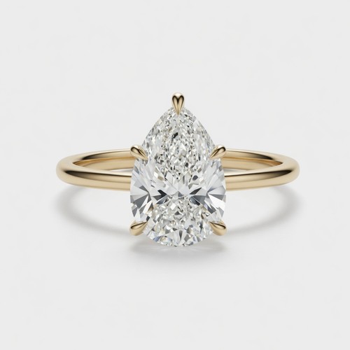 3ct pear lab grown diamond - pear,