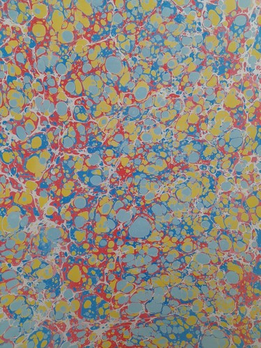 Papier marbré cuve - marbré, de