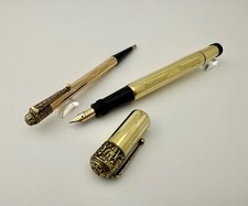 Ancien stylo plume et crayon MA-GUS Safety Gold Overlay