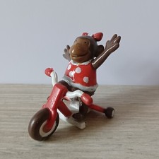 Figurine PUBLICITAIRE LESSIVE OMO - SINGE sur tricycle- cirque