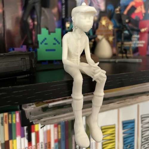 Gorillaz sitting figure 3d - gorillaz,