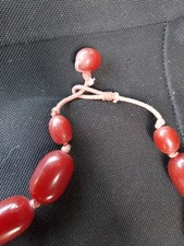 COLLIER CHERRY AMBER ANCIEN