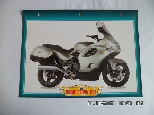 Carte fiche moto triumph - moto,