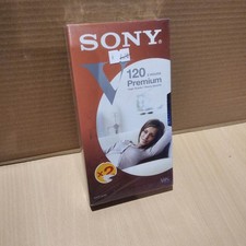 cassette vidéo VHS vierge NEUVE scellée sealed - SONY 120 PREMIUM