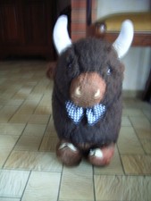 peluche bison marron 50cm