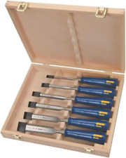 Marples Chisel Set for Woodworking, 6-Piece (M444SB6N), Blue