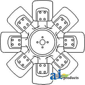Fan ar85892 fits - john, deere