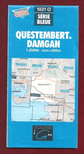 Carte ign serie bleue 1021 - serie, o