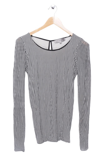Pull femme pied poule gris - pull,