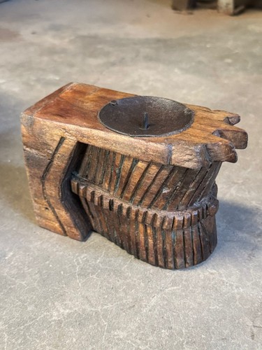 Porte bougie bois paga - porte, en
