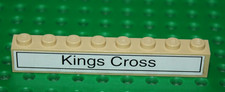 Lego Brick 1 x 8 with 'Kings