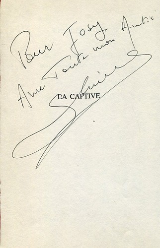 Sheila papier autographe - sheila,