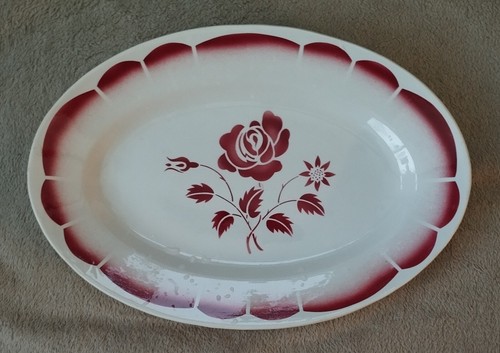 Ancien plat ovale - ancien,