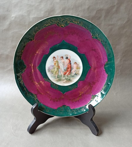 Assiette porcelaine saxe - porcelaine, à
