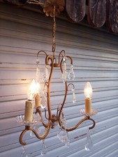 Ancien lustre cage 3 feux à