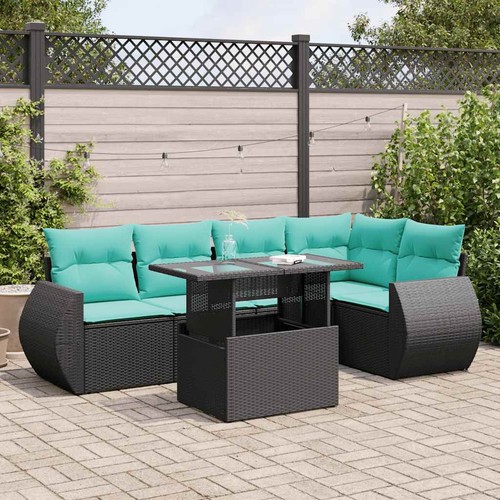 Salon jardin avec coussins - jardin,