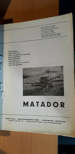 Claas moissonneuse matador - claas,