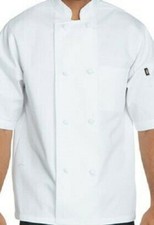 Dickie's unisex knot button CHEF COAT White DC48 Size 3XL