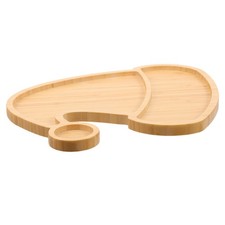  Assiette de rangement en bois en forme de chapeau de noël, assiette de service