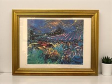 LITHOGRAPHIE  GERARD VALTIER  NUMÉROTÉE 44/250 SIGNÉE 30X45 CM DANS CADRE DORE