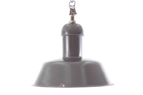 Ancienne lampe émaillée - ancienne,