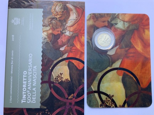 Pièce euro san marin 2018 - pièce,