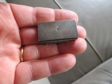 boiteà pilule rectangulaire en argent massif poinçon crabe 17gr