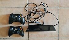 Console microsoft xbox 360 s slim noire mod 1439 + boite + manettes + kinect
