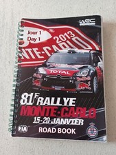 ROAD BOOK RALLYE MONTE CARLO