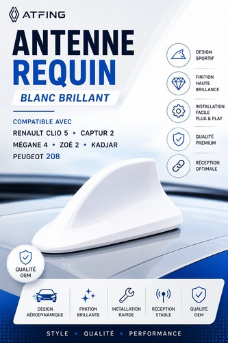 Antenne requin peugeot 208 - antenne,