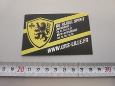 Carte Rijsel Lille ultra foot écharpe kop dogue dve losc olympique sporting club