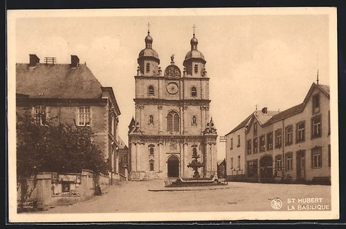 Cpa hubert la - hubert,, basilique