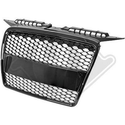 Calandre grille noir brillant - noir,