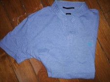 POLO THE KOOPLES TAILLE L FITTED COULEUR BLEU CIEL EN COTON PIQUE