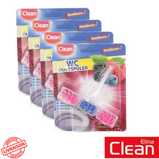 Bloc Désodorisant Cuvette WC Elina Clean Parfum Fruits des Bois Pack de 4
