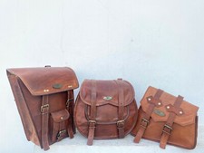 Cuir Moto 3 Selle Sacoche