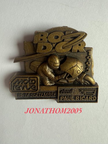 Broche medaille moto - medaille, bol