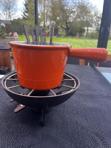 Service fondue creuset - fondue,