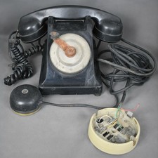 Ancien téléphone noir P.T.T. manivelle mobile BL/BC 328-1 CH propriété de l’État