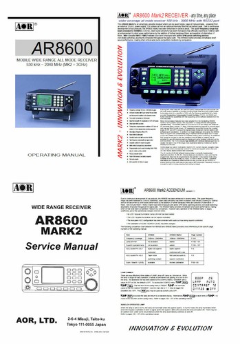 Aor ar8600 operating - ar8600,