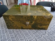 Boite Cave à Cigares Laque Ambre Véritable Maison Lemaire Certificat Luxe France