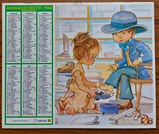Almanach des PTT 1984 - Yvelines (78) - Dessins studio Oberthur