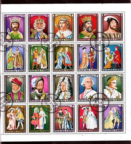 Fujeira bloc timbres zy - bloc,