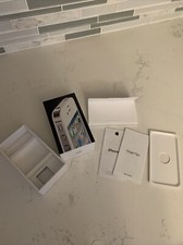 Apple iPhone 4 16GB White Packaging Only *BOX ONLY* Stickers Instructions