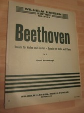 Cahier de partitions : Sonate pour violon et piano BEETHOVEN OP. 24 Wilhelm Hansen n° 3476