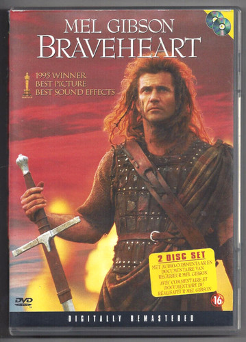 Dvd braveheart mel gibson - dvd,